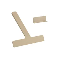 Zone Denmark Duschabzieher Ume mit Halter Beige, 2-teilig - Faltbar: Keine Angaben - Aufhängevorrichtung: Ja - Detailfarbe: Beige - Wischbreite: 24 cm - Detailmaterial: Silikon - Grundmaterial: Kunststoff