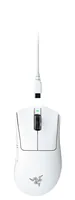 Razer Gaming-Maus DeathAdder V4 Pro White - Bedienungsseite: Rechtshänder - Maus Features: Griffige Seitenflächen - Integrierter Speicher - Programmierbare DPI-Einstellung - Programmierbare Tasten - Scrollrad - Umschaltbare DPI-Auflösung - Detailfarbe: We