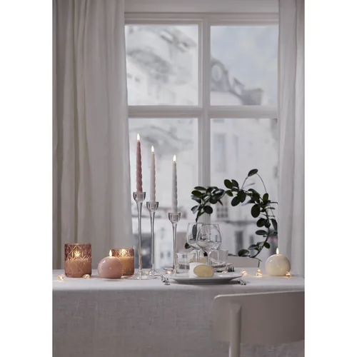Star Trading LED Dinner Candle 2 Pack Flamme Shine Pink