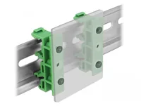 Delock Montageset DIN-Rail Clip, 4er-Set für z.B. Raspberry Pi - Zubehörtyp: Befestigung - Set: Ja