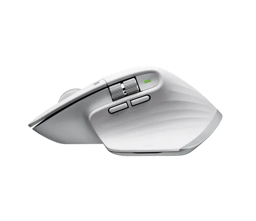 Logitech Maus MX Master 3S Pale Grey - Maus-Typ: Standard - Maus Features: Seitliches Scrollrad - Logi Bolt-Empfänger - Easy Switch - Daumentaste - Scrollrad - Bedienungsseite: Rechtshänder - Detailfarbe: Weiss - Verbindungsart: Kabellos - Schnittstelle: 