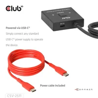 CLUB3D CSV-2511 répartiteur vidéo USB Type-C 2x DisplayPort