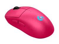 Logitech Gaming-Maus PRO 2 LIGHTSPEED - Maus Features: RGB-Beleuchtung - Seitliche Zusatztasten - Programmierbare Tasten - Scrollrad - Integrierter Speicher - Bedienungsseite: Universal - Detailfarbe: Pink - Gewicht: 80 g - Verbindungsart: Verkabelt - Kab