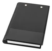 WEDO Kassablock-Hülle 57101 schwarz 2 Klammern