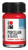 Marabu Glas- und Porzellanfarbe 125 Kirsche, 15 ml - Art: Glas- und Porzellanfarbe - Detailfarbe: Kirschrot - Set: Nein - Verpackungseinheit: 1 Stück
