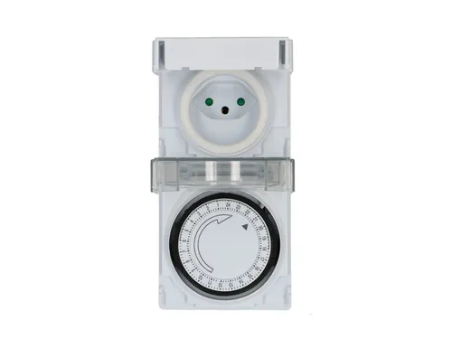 Max Hauri Zeitschaltuhr IP55 24 h Mechanisch - Montage: Zwischenstecker - Kürzeste Schaltzeit: 15 min - Anwendungsbereich: Outdoor - Indoor - Anzahl Schaltpunkte: 24 - Funktionsweise Zeitschaltuhr: Mechanisch - Funktionen: Dauerbetrieb Ein/Aus