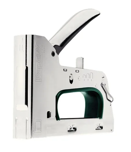 Rapid Handtacker  PRO R34 - Heftklammerlänge min.: 6 mm - Heftklammerlänge max.: 14 mm - Produktkategorie: Hand-Tacker - Für Material: Folie - Stoff - Pappe - Papier - Textil - Holz - Kunststoff - Befestiger Typ: Feindraht - Heftklammertyp: Typ 140
