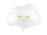 Partydeco Folienballon Wolke 51 x 35.5 cm, Weiss - Packungsgrösse: 1 Stück - Grösse: 51 x 35.5 cm - Produkttyp: Folienballon - Motiv: Wolke - Detailfarbe: Weiss - Material: Folie