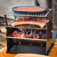 Fennek Grill Grillrost für FENNEK - Anwendungszweck: Fleisch - Gemüse - Form: Eckig - Griffe: Nein - Rosttyp: Grillrost - Material: Edelstahl