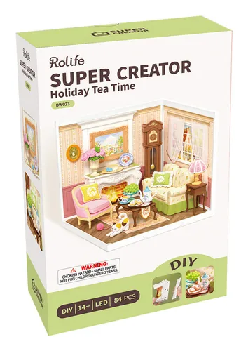 Rolife Holiday Tea Time 1:24 - Level: 2 - Ausführung: Zivil - Set: Ja - Massstab: 1:24 - Altersempfehlung ab: 8 Jahren