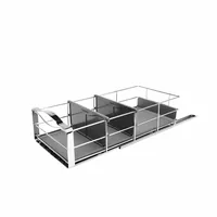 Simplehuman Organizer 22.8 x 50.8 cm, Silber/Grau - Tiefe: 50.8 cm - Breite: 22.8 cm - Höhe: 15.2 cm - Detailmaterial: Stahl - Grundmaterial: Metall