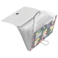 Herlitz Fächermappe Ladylike Butterflies A4, 12 dehnbare Fächer - Typ: Fächermappe - Ausstattung: Druckknopf-Verschluss - Fächer - Gummiband - Detailfarbe: Rosa - Blau - Braun - Material: Polypropylen (PP)