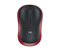 Logitech M 185 Cordless Notebook Mouse USB schwarz / rot