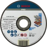 Bosch Professional Trennscheibe gerade Multi Construction 125 x 1 mm - Zubehörtyp: Trennscheibe - Durchmesser: 125 mm - Für Material: Metall - Set: Nein