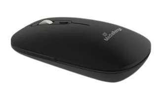 MediaRange optische 4-Tasten Funk-Maus,Mulitpairing,Sym, sw
