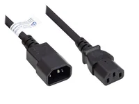 Good Connections Kaltgeräteverlängerung an C13 schwarz 0,5m