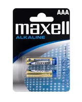 Maxell Europe LTD. Batterie Alkaline AAA , 2 Stück - Gewicht: 10.8 g - Verpackungseinheit: 2 Stück - Chemisches System: Alkali Mangan - Batterietyp Bauform: LR03 / AAA / Micro / 4003 / 4103 / 4703 / 4903 / 8003 / 824 / LR03EE / AM4 / Size S / MN2400 / ID2