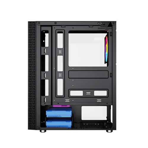 Gembird Fornax 2500 ARGB Gaming ATX computer case, Midi Tower, backlight,  Black