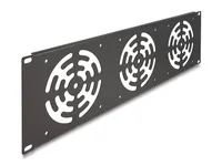 Delock 19 Rackblende für 3 Lüfter 120 x 120 mm 3 HE dunkelgrau