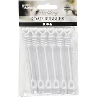 Creativ Company Partyaccessoire Seifenblasen 4.5 ml, 6 Stück - Packungsgrösse: 6 Stück - Produkttyp: Partyaccessoire - Material: Kunststoff - Detailfarbe: Transparent - Weiss - Motto: Universal