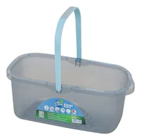 CreaClean Putzeimer EasyProp 10 l, Grau - Ausstattung Putzeimer: Eimer - Volumen: 10 l - Detailfarbe: Grau - Material: Polypropylen (PP) - Thermoplastic Rubber (TPR)