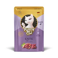 KITTY Cat Nassfutter KittyCat Paté Pouch Ente 85 g - Tierbedürfnis: Kein besonderes Bedürfnis - Geschmacksrichtung: Geflügel - Zertifikate: Keine Zertifizierung - Fleischsorte: Ente - Futtereigenschaft: Getreidefrei - Ohne künstliche Zusätze - Glutenfrei 