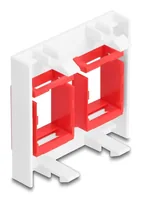 DELOCK Easy 45 Modul 2x Keystone Halterungen 45x45 mm wsrt