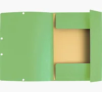 Exacompta Gummibandmappe A4 Hellgrün, 250 Blatt - Typ: Gummibandmappe - Ausstattung: Gummiband - Detailfarbe: Hellgrün - Material: Karton