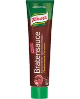 Knorr Bratensauce 150 g - Produkttyp: Bratensaucen - Nährwertangabe pro: 100 g - Energiegehalt (in kj): 303 KJ - Energiegehalt (in kcal): 72 Kcal - Fett: 5.6 g - Davon gesättigte Fettsäuren: 1.8 g