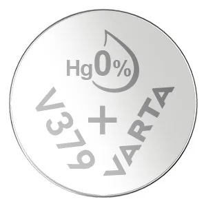 Varta Knopfzelle V379 / SR63 , 1 Stück - Gewicht: 0.23 g - Verpackungseinheit: 1 Stück - Chemisches System: Silberoxid - Batterietyp Bauform: SR63 / 379 / S56 / 280-59 / D379 / SR521SW / SP379 / RW327 / SB-AC / SB-DC / TR521SW / SR521 / V379 / 520 - Anwen