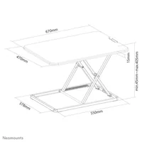 Neomounts NS-WS050BLACK Sit-stand workstation