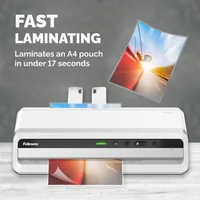 Fellowes Laminiergerät Jupiter LX A3 A3 250 µm - Aufheizzeit: 1 min - Laminierverfahren: Heisslamination - Ausstattung: Auto Abschaltfunktion - Maximale Folienstärke: 250 µm - Medienformat: A3 - Set: Nein