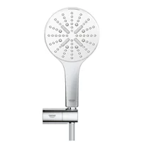 GROHE Duschbrausen-Set Rainshower Smartactive 130 Moon White - Schlauchlänge: 1.5 m - Anschluss: 1/2 - Anzahl Strahlarten: 3 - Funktionen: Keine