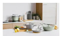 BergHOFF Omelettenpfanne Leo Balance 25 cm - Material: Aluminium - Pfannentyp: Bratpfanne - Kompatible Kochfelder: Gas - Halogen - Induktion - Elektro - Antihaftbeschichtung: Ja - Detailfarbe: Grün - Set: Nein