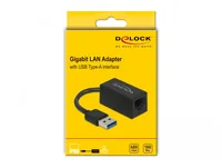Delock Netzwerk-Adapter 1 Gbps USB 3.2 Gen1 - Schnittstellen: RJ-45 (LAN) - Schnittstellengeschwindigkeit: 10/100/1000 Mbit/s - Formfaktor: Extern - Anschlussart: USB 3.2 Gen1 - Anwendungsbereich: Home - Small/Medium Business