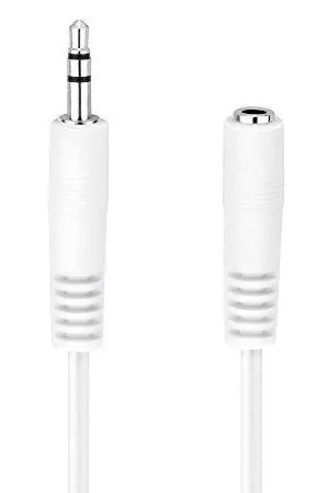 HDSupply Audio-Kabel 3.5 mm Klinke - Klinke 3.5 mm, female 2.5 m - Kabeltyp: Verlängerungskabel - Audiokanäle: Stereo - Audioanschluss Seite A: 3.5 mm Klinke - Audioanschluss Seite B: Klinke 3.5 mm - female - Detailfarbe: Weiss - Länge: 2.5 m
