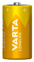 Varta Batterie Longlife C , 4 Stück - Bauform: Typ C Batterien - Batterietyp: LR14 / C / Baby / 4014 / 4114 / 4714 / 8014 / 814 / LR14EE / AM2 / Size L / MN1400 / ID1400 / E93 / LR14N / 14A / KC / R14 / BA3042/U / 7522 / UM2 / 1/2 Torcia - Chemisches Syst