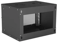 INTELLINET Wandverteiler 19 6 HE 540x400 Flatpack schwarz
