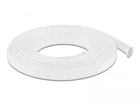 Delock Geflechtschlauch dehnbar 10 m x 12 mm Weiss - Detailfarbe: Weiss - Breite: 12 mm - Länge: 10 m - Produkttyp: Kabelschlauch - Ausstattung Kabelmanagement: Zuschneidbar - Wiederverwendbar - Verpackungseinheit: 1 Stück
