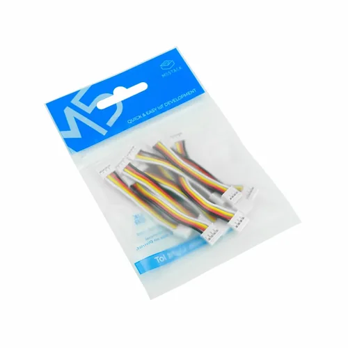 M5Stack Kabel Grove 10 cm, 5 Stück - Zubehörtyp: Kabel - Steckertyp Seite A: Grove 4-Pin - Steckertyp Seite B: Grove 4-Pin - Set: Nein - Kabellänge: 10 cm
