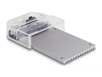 Delock Dockingsstation USB-C – 1 x U.2 SSD - Card Reader: Kein - Datenanschluss Seite A: Type-C USB 3.1 Gen 2 - Stromversorgung: Externes Netzteil - Detailfarbe: Schwarz - Speicherschnittstelle: U.2 NVMe - Festplatten Formfaktor: 2.5