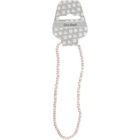 Creativ Company Glasschliffperlen 3 mm x 4 mm Rosa - Packungsgrösse: 100 Stück - Durchmesser: 4 mm - 3 mm - Detailfarbe: Rosa - Perlenart: Glasperlen