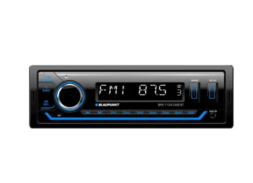 Blaupunkt Autoradio 4 x 50W FM, DAB+, Bluetooth, USB 1 DIN - Optisches Laufwerk: Kein optisches Laufwerk - Verbindungsmöglichkeiten: Aux Kabel - Bluetooth - USB - Radio Tuner: DAB+ - GPS: Nein - Frontanschlüsse: AUX-Eingang - Bluetooth: Ja