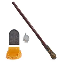 Wizarding World Harry Potter - Authentischer Ron Weasley Zauberstab (mit Hogwarts-Halterung)