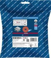Bosch Professional Prisma Ceramic Fiberscheibe X-LOCK Expert R782, G60, 125 mm - Zubehörtyp: Fiberschleifscheibe - Für Material: Edelstahl