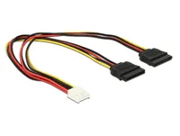 DeLOCK 0.3m, Floppy 4p/2x SATA 15p 11.8" (0.3 m)