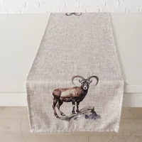 Boltze Tischläufer Poldie Textil, 140 x 40 cm - Materialtyp: Textil - Material: Polyester (PES) - Verpackungseinheit: 1 Stück - Detailfarbe: Beige - Braun - Produkttyp: Tischläufer