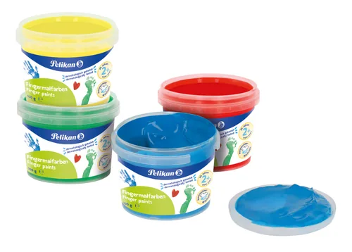 Pelikan 701570 washable finger paint Blue, Green, Red, Yellow