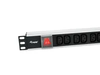Equip 19 Steckdosenleiste CEE77 90->12xIEC 60320 C13 Alu.