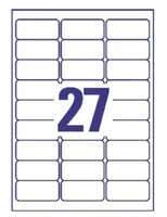 AVERY ZWECKFORM Etiketten 63,5x29,6mm J4721-25 transparent 675 Stück